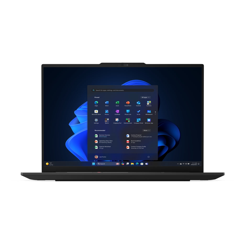 Lenovo ThinkPad E16 Gen 3 (Intel) Copilot+ PC Intel Core Ultra 7 256V Laptop 40.6 cm (16") WUXGA 16 GB LPDDR5x-SDRAM 512 GB SSD Wi-Fi 6E (802.11ax) Windows 11 Pro Black UK English Lenovo
