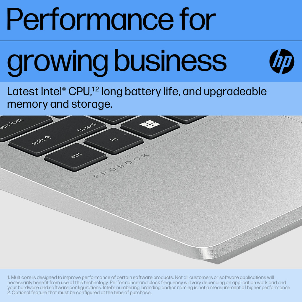 HP ProBook 440 G10 Intel® Core™ i5 i5-1334U Laptop 35.6 cm (14") Full HD 8 GB DDR4-SDRAM 256 GB SSD Wi-Fi 6E (802.11ax) Windows 11 Pro Silver HP