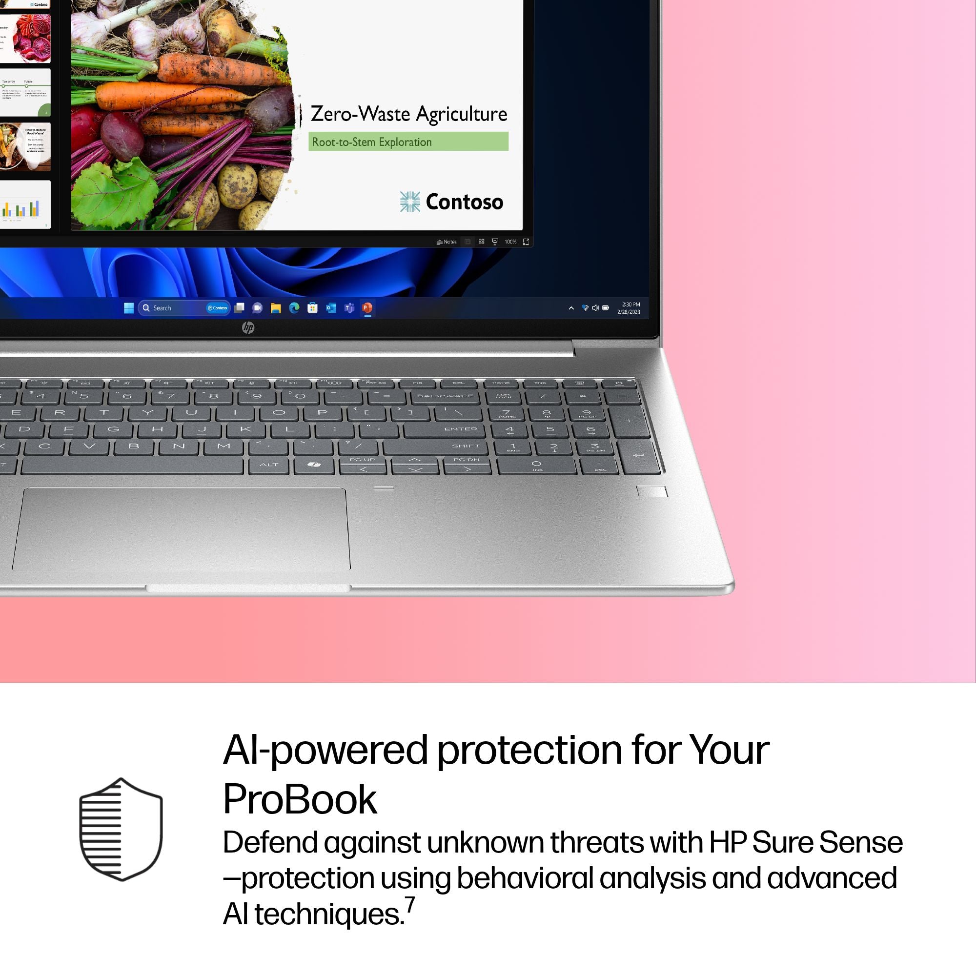 HP ProBook 4 G1i AI Intel Core Ultra 5 225U Laptop 40.6 cm (16") WUXGA 24 GB DDR5-SDRAM 512 GB SSD Wi-Fi 6E (802.11ax) Windows 11 Pro AI PC Silver HP