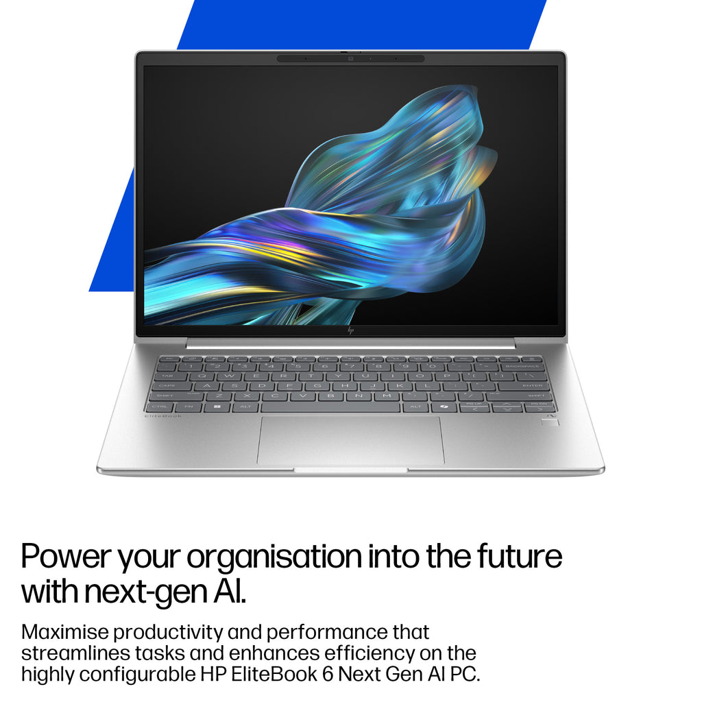 HP EliteBook 6 G1a Next Gen AI PC Copilot+ PC AMD Ryzen™ AI 5 340 Laptop 35.6 cm (14") WUXGA 24 GB DDR5-SDRAM 512 GB SSD Wi-Fi 6E (802.11ax) Windows 11 Pro Silver HP