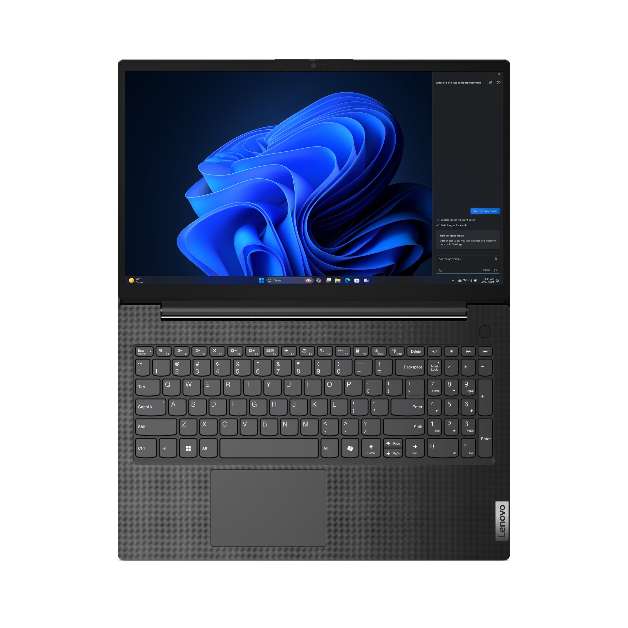 Lenovo V15 G5 IRL Intel® Core™ i5 i5-13420H Laptop 39.6 cm (15.6") Full HD 8 GB DDR5-SDRAM 256 GB SSD Wi-Fi 6 (802.11ax) Windows 11 Pro Black UK English Lenovo