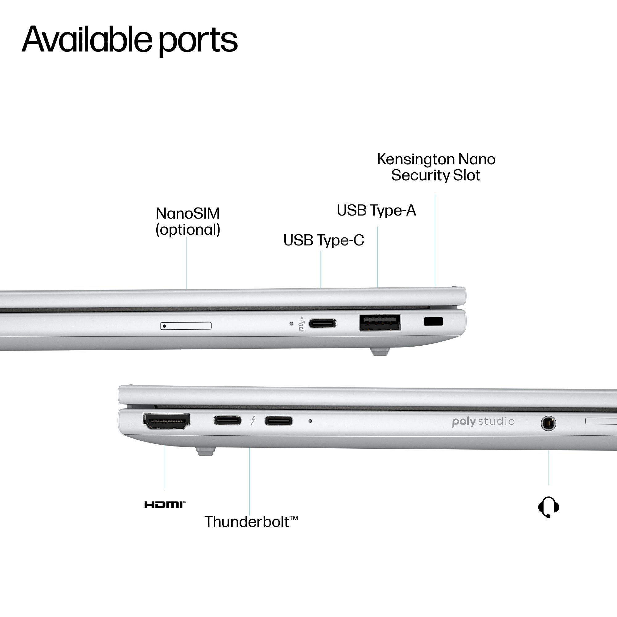 HP EliteBook 8 G1i Next Gen AI PC Wolf Pro Security Edition Copilot+ PC Intel Core Ultra 7 256V Laptop 35.6 cm (14") WUXGA 16 GB LPDDR5x-SDRAM 512 GB SSD Wi-Fi 7 (802.11be) Windows 11 Pro Silver