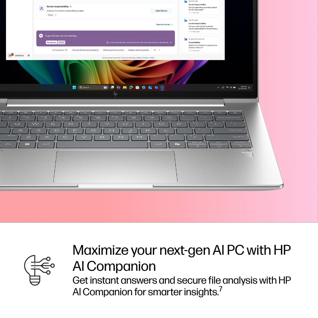 HP EliteBook 6 G1q Next Gen AI PC Copilot+ PC Snapdragon X1-26-100 Laptop 35.6 cm (14") WUXGA 16 GB LPDDR5x-SDRAM 512 GB