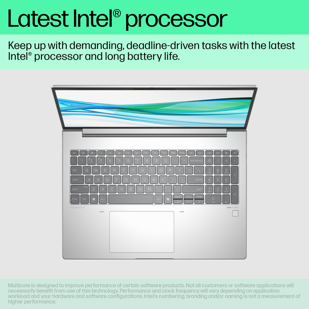 HP ProBook 460 G11 Intel Core Ultra 5 125U Laptop 40.6 cm (16") WUXGA 24 GB DDR5-SDRAM 256 GB SSD Wi-Fi 6E (802.11ax) Windows 11 Pro AI PC Silver HP