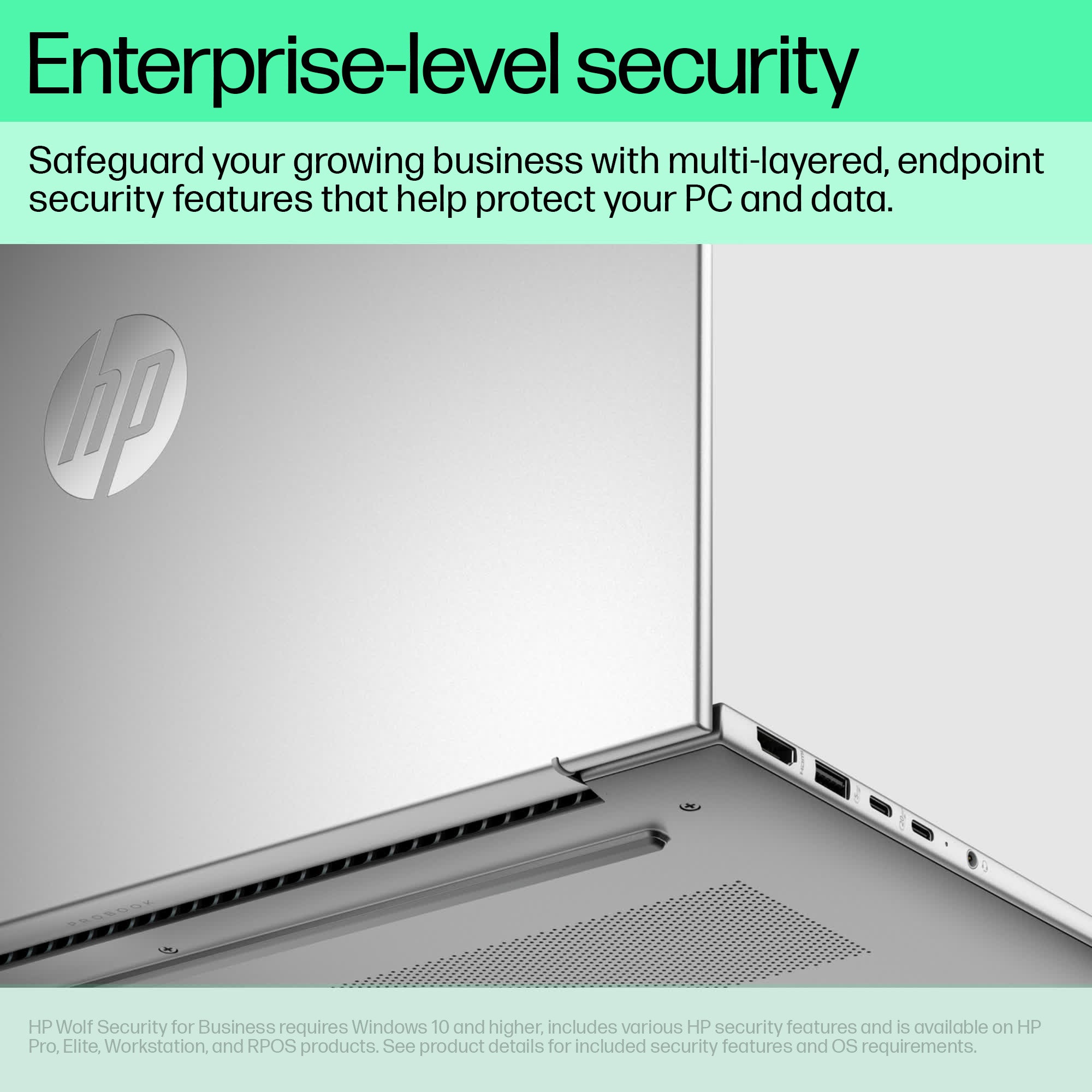 HP ProBook 460 G11 Intel Core Ultra 5 125U Laptop 40.6 cm (16") WUXGA 24 GB DDR5-SDRAM 256 GB SSD Wi-Fi 6E (802.11ax) Windows 11 Pro AI PC Silver HP