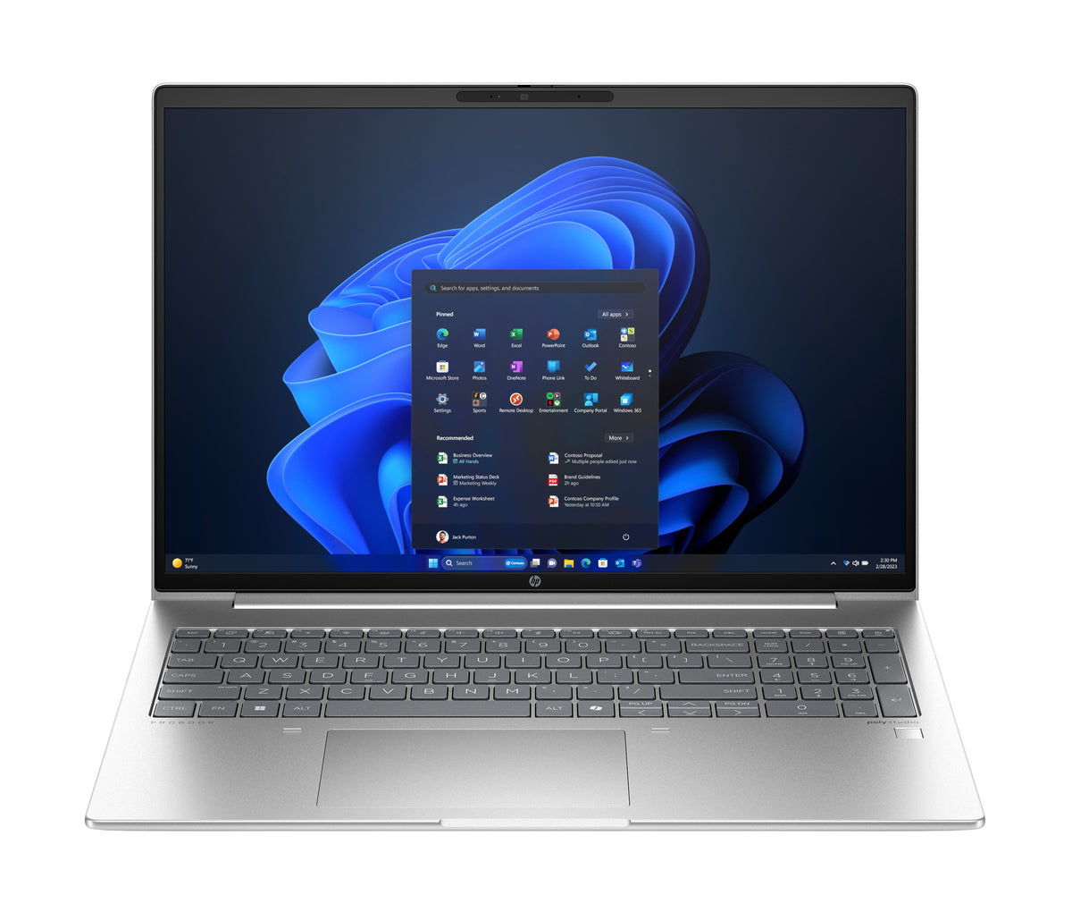 HP ProBook 460 G11 Intel Core Ultra 5 125U Laptop 40.6 cm (16") WUXGA 24 GB DDR5-SDRAM 256 GB SSD Wi-Fi 6E (802.11ax) Windows 11 Pro AI PC Silver