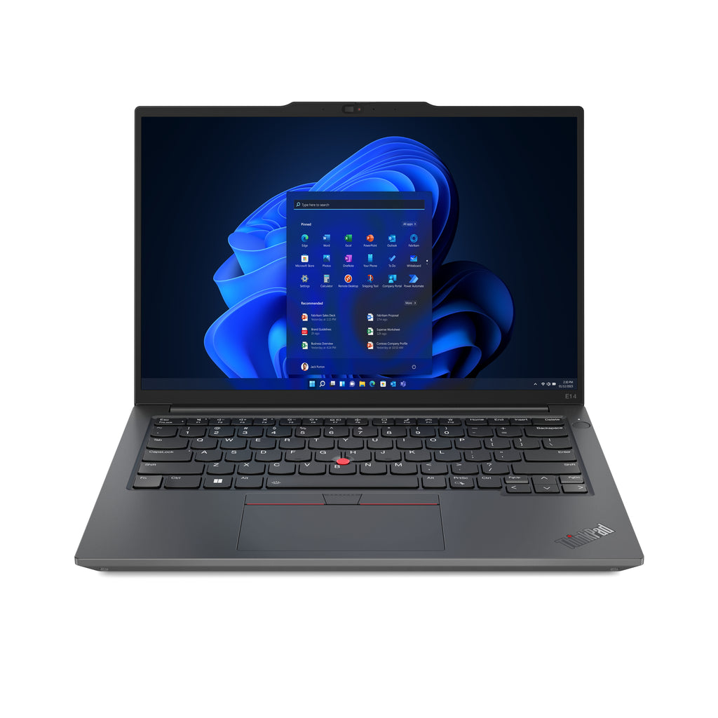 Lenovo ThinkPad E14 Gen 5 (Intel) Intel® Core™ i5 i5-1335U Laptop 35.6 cm (14") WUXGA 8 GB DDR4-SDRAM 256 GB SSD Wi-Fi 6 (802.11ax) Windows 11 Pro UK English Black, Graphite