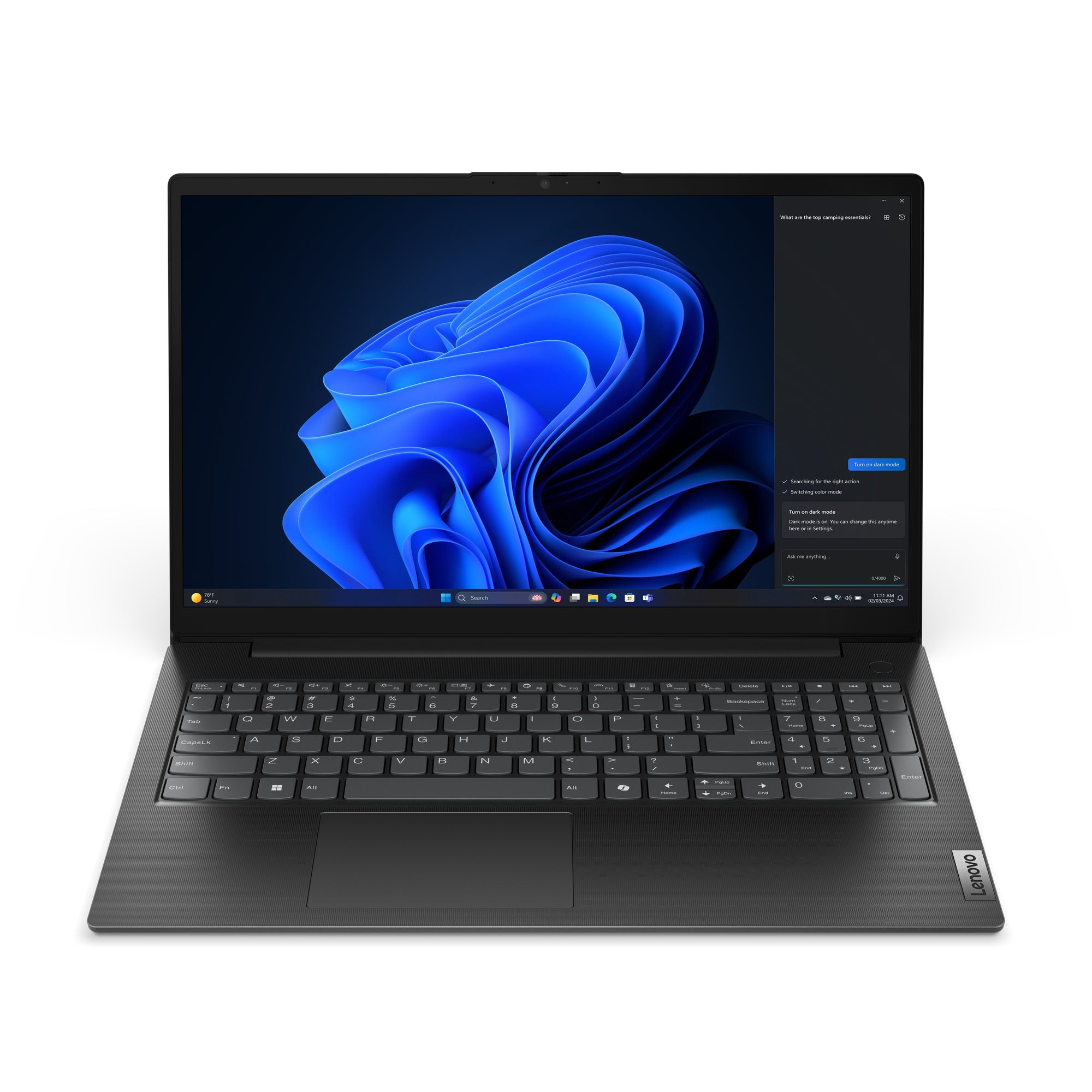 Lenovo V15 G5 IRL Intel® Core™ i5 i5-13420H Laptop 39.6 cm (15.6") Full HD 8 GB DDR5-SDRAM 256 GB SSD Wi-Fi 6 (802.11ax) Windows 11 Pro Black UK English