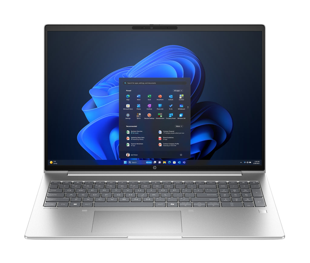 HP ProBook 4 G1i AI Intel Core Ultra 5 225U Laptop 40.6 cm (16") WUXGA 24 GB DDR5-SDRAM 512 GB SSD Wi-Fi 6E (802.11ax) Windows 11 Pro AI PC Silver