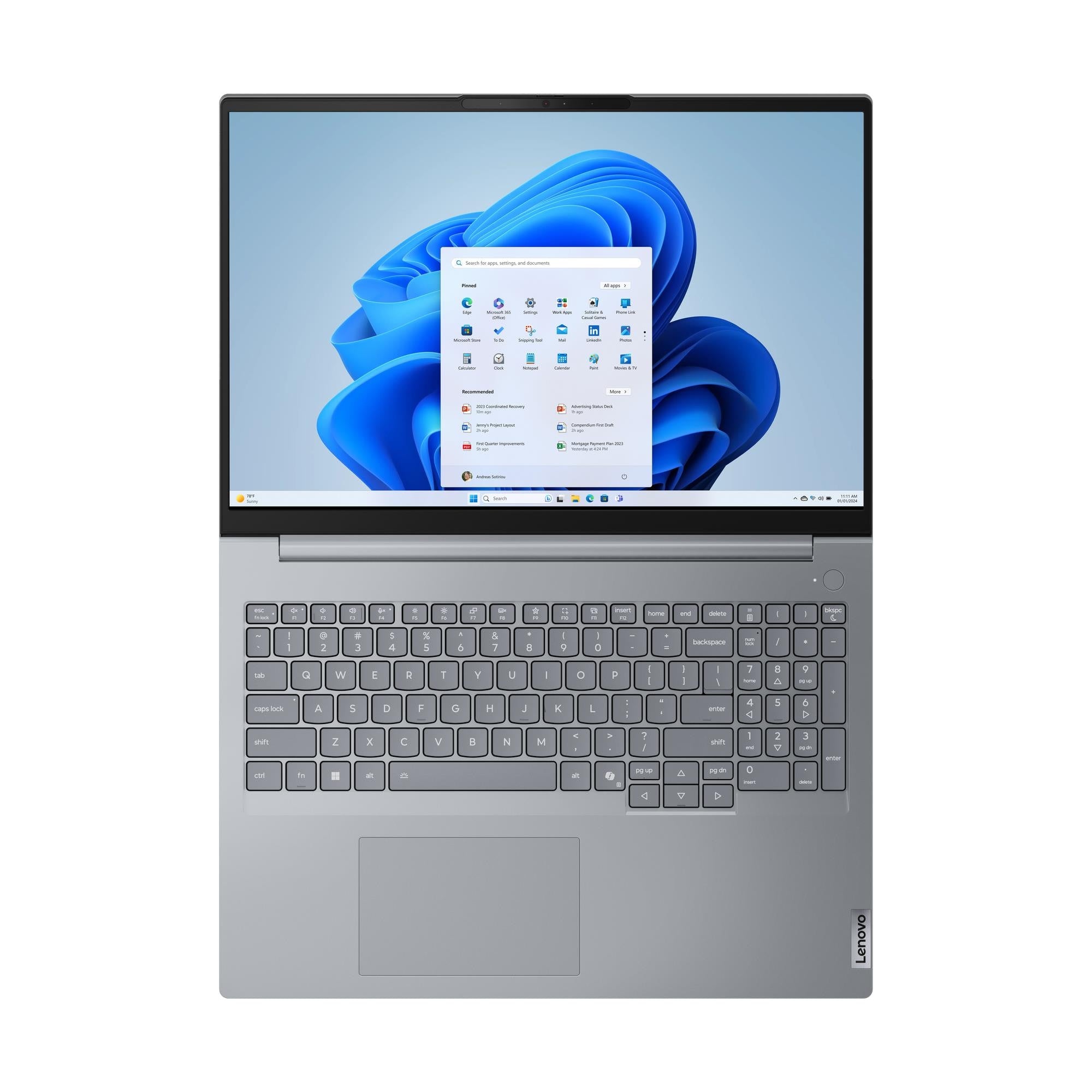 Lenovo ThinkBook 16 G9 IRL Intel Core 7 240H Laptop 40.6 cm (16") WUXGA 16 GB DDR5-SDRAM 512 GB SSD Wi-Fi 7 (802.11be) Windows 11 Pro UK English Grey - Image 10