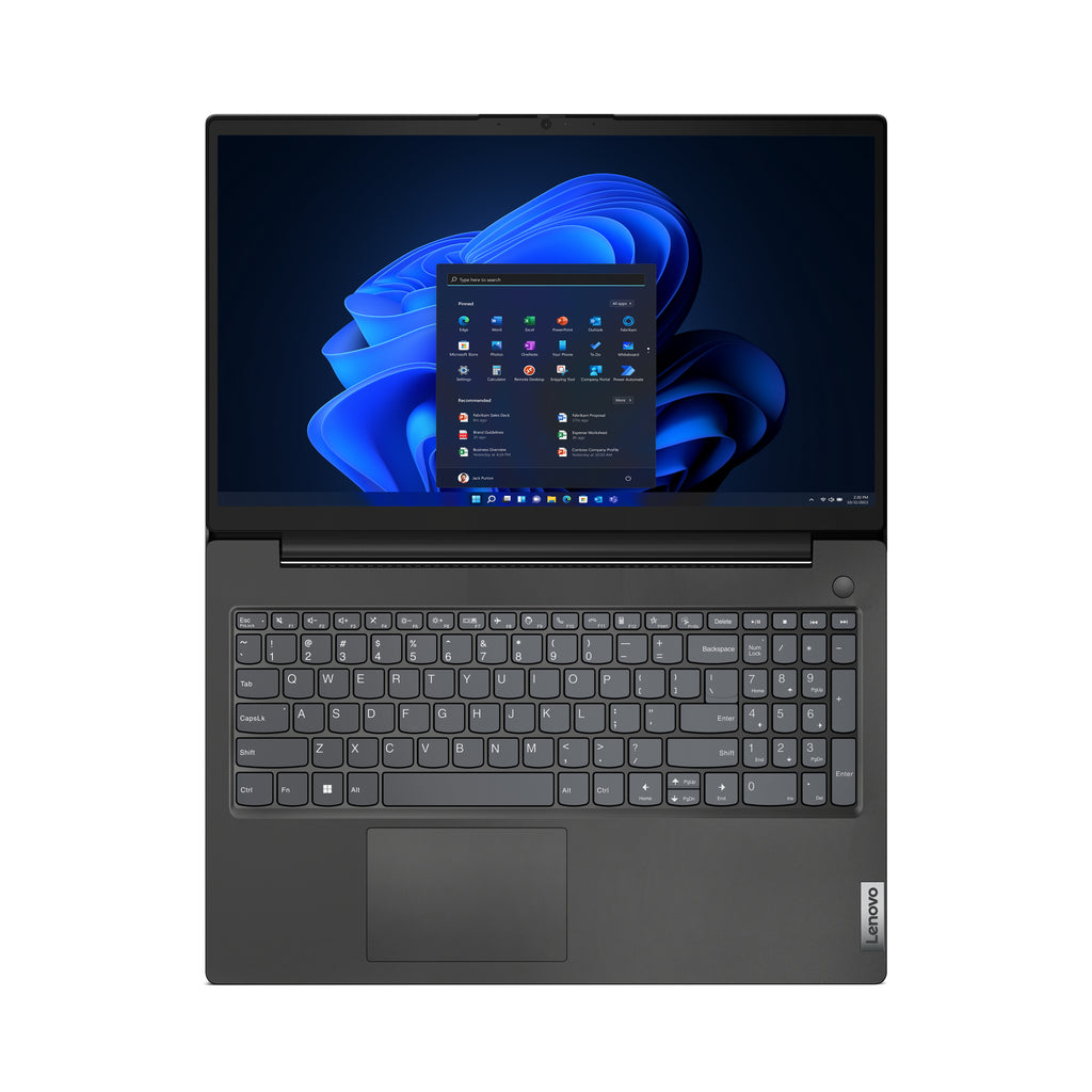 Lenovo V15 G4 AMN AMD Ryzen™ 5 7520U Laptop 39.6 cm (15.6") Full HD 16 GB LPDDR5-SDRAM 256 GB SSD Wi-Fi 6 (802.11ax) Windows 11 Pro Black UK English Lenovo