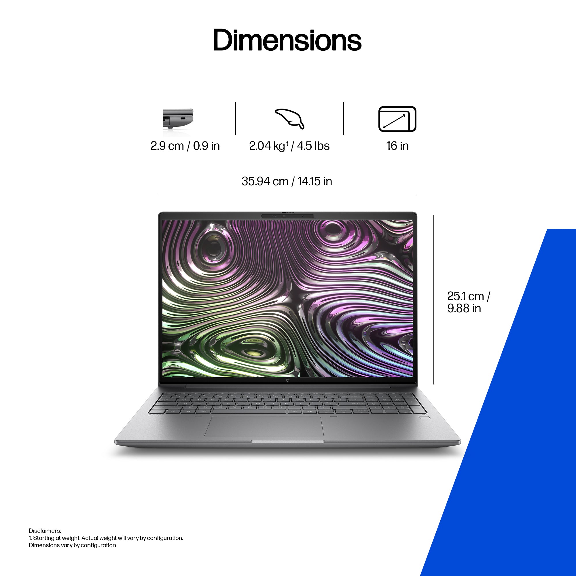 HP Zbook X G1i 16 inch Mobile Workstation PC Wolf Pro Security Edition - Data Science Intel Core Ultra 7 265HX 40.6 cm (16") 2.5K 64 GB DDR5-SDRAM 1 TB SSD NVIDIA RTX PRO 1000 Blackwell Wi-Fi 7 (802.11be) Windows 11 Pro AI Workstation, AI PC Silver - Image 5