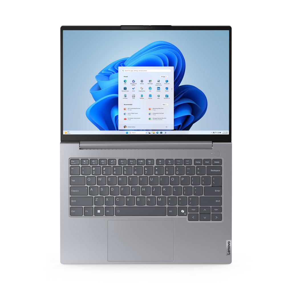 Lenovo ThinkBook 14 G7 ARP AMD Ryzen™ 5 7535HS Laptop 35.6 cm (14") WUXGA 8 GB DDR5-SDRAM 256 GB SSD Wi-Fi 6E (802.11ax) Windows 11 Pro Grey UK English Lenovo