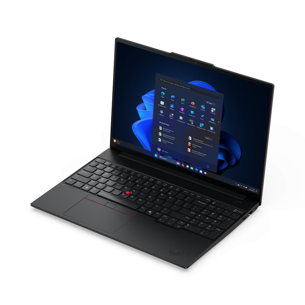 Lenovo ThinkPad E16 Gen 3 (Intel) Copilot+ PC Intel Core Ultra 5 226V Laptop 40.6 cm (16") WUXGA 16 GB LPDDR5x-SDRAM 512 GB SSD Wi-Fi 6E (802.11ax) Windows 11 Pro Black UK English Lenovo